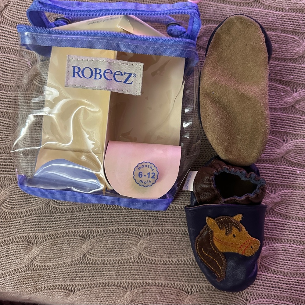 EUC 8pc Robeez/Zutano/Nicole Miller Baby Girl Soft Sole Shoe Bundle, Sizes 2-3 - Picture 8 of 10